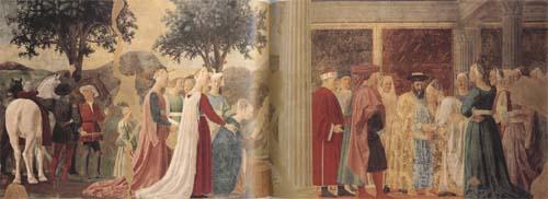 Piero della Francesca The Discovery of the Wood of the True Cross and The Meeting of Solomon and the Queen of Sheba (mk08)